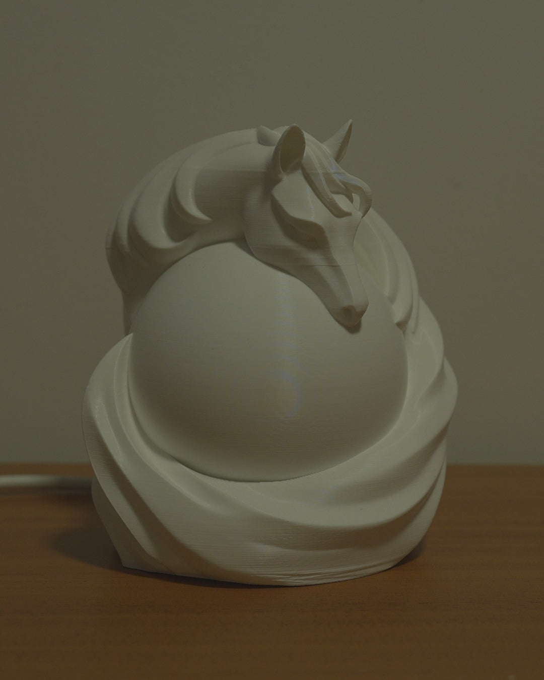 Horse Sphere Table Lamp - LED Tea Light Included