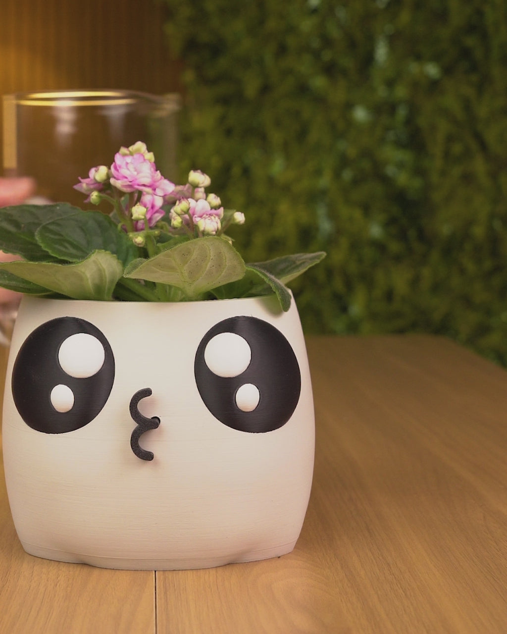 Bloop Face Planter — Mechanical Mouth Character Planter | FDM Print