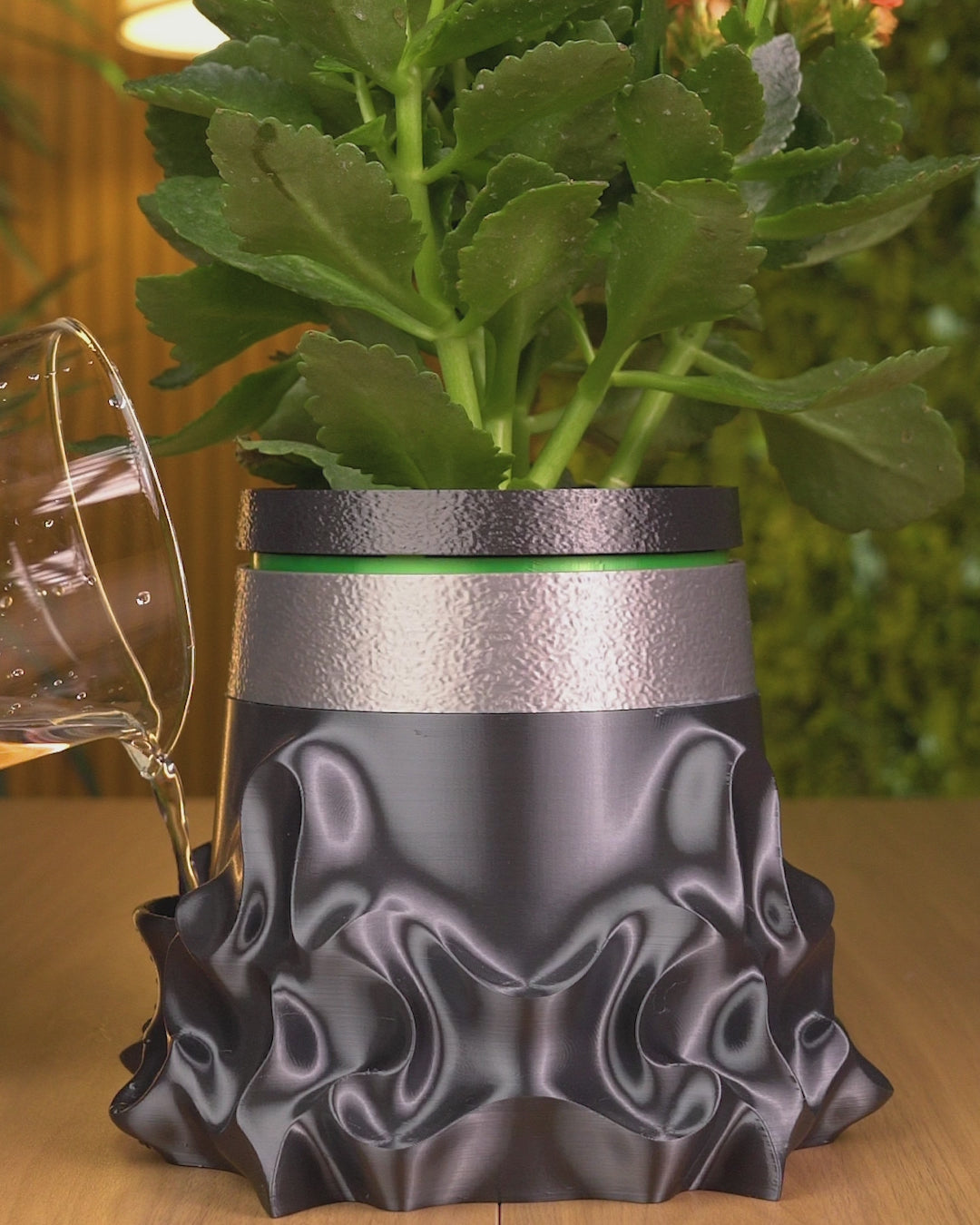 Bioforge Planter — Water-Signal Self-Watering Planter | FDM Print